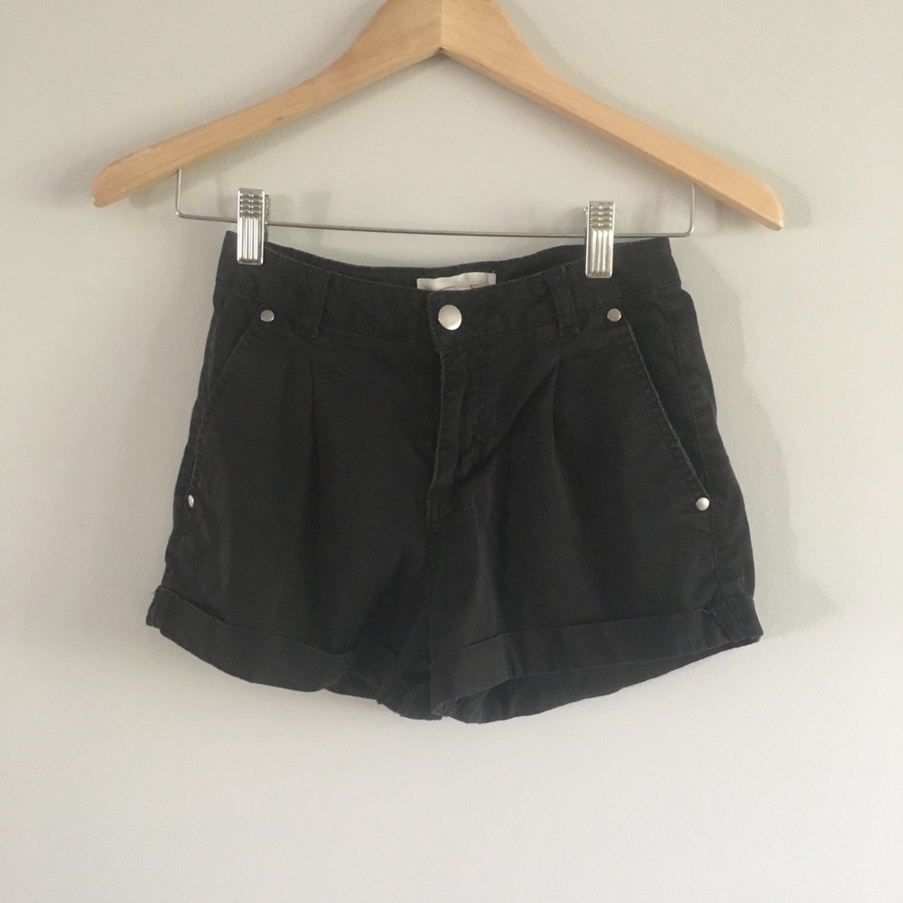 Rue 21 Denim Black Shorts Pockets